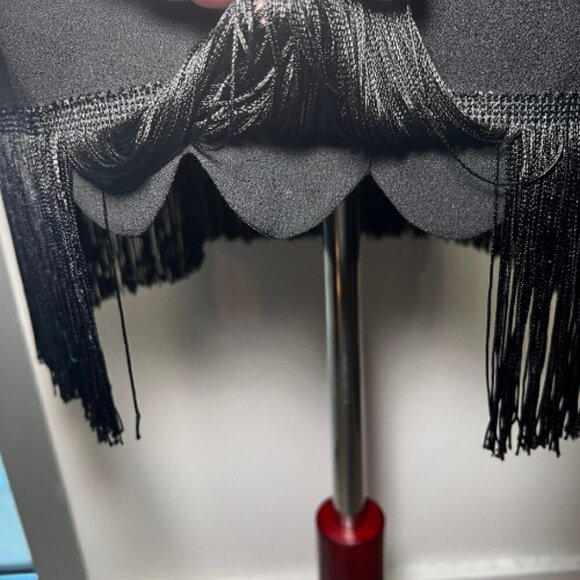 MONTEAU Black Sleeveless Sheath Dress with Added Fringe Hem Size M - Picture 5 of 10